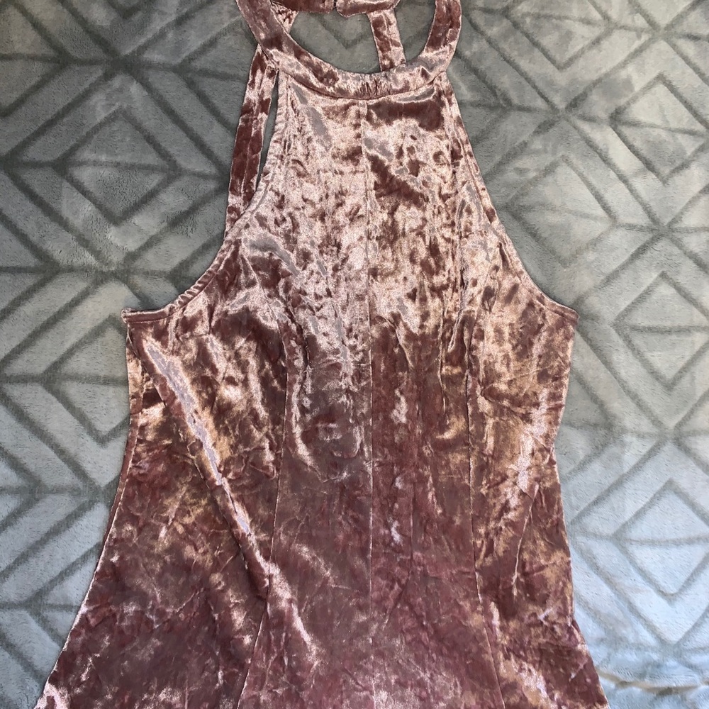 velvet pink romper